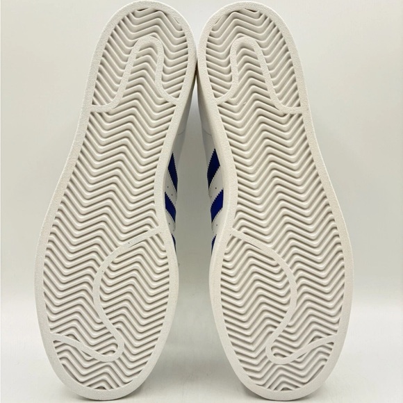 Adidas Men's Superstar Originals men’s size 9.5 Cloud White Blue |IG9368| - Picture 4 of 4